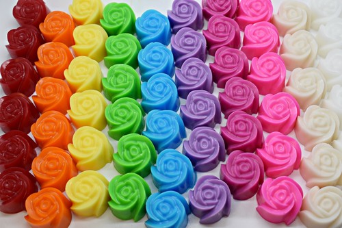 Mini rose soaps wedding - -,