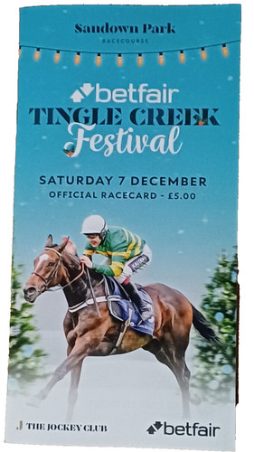 Sandown race card - race, 2024