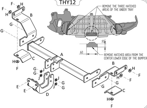 Towtrust fixed flange - fixed,