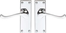 Chrome Door Handles Carlisle Brass Victorian Scroll Lever Latch CBS55CP