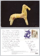 x02861 Terracotta votive horse figurine   Greece  postcard 2011 stamp