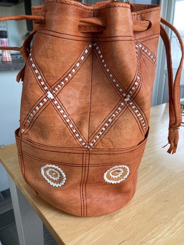 Leather vintage moroccan tan - vintage,