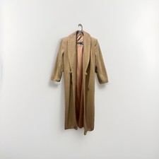Vintage J Percy for Marvin Richards 100% Cashmere Coat Camel Long Wool USA 10