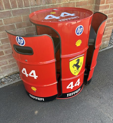 Ferrari oil drum table - ferrari,