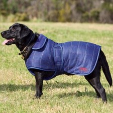 Weatherbeeta Tweed Dog Coat - Navy 50cm/70cm Last Few!