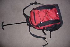 Rucksack 20 litre excellent wheels & handle light weight used RED   G1