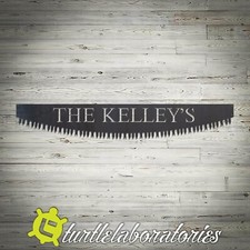 Custom Name Two Man Saw Sign Metal Wall Art Home Decor