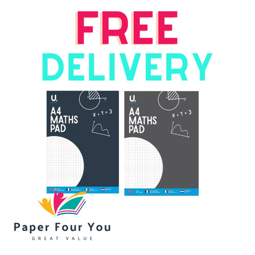 Maths pad squared graph - a4,