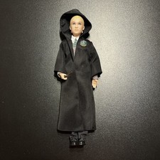 Draco Malfoy Doll Figure Harry Potter Wizarding World Mattel Wand Good Cond