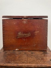 Vintage wooden advertising box