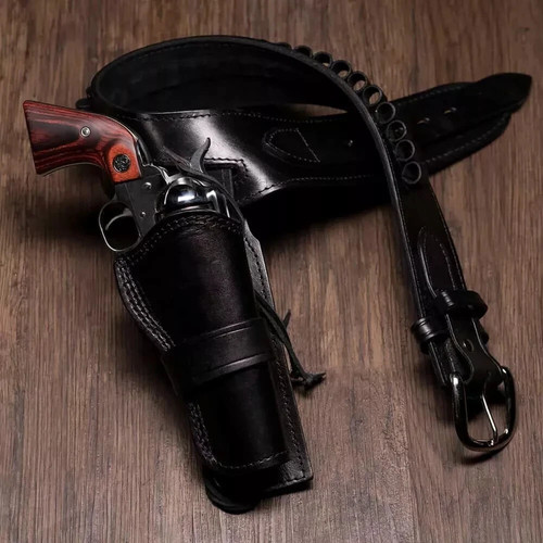 Western gun holster belt - western,