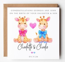 Twins Congratulations Card