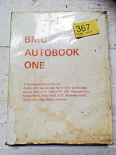 BMC Autobook One Workshop Manual for Austin A55 A60 Morris Oxford V VI & more