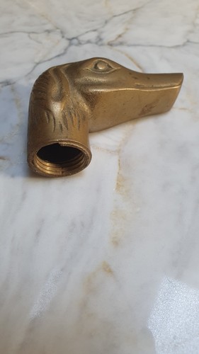 Vtg solid brass - vtg, dog
