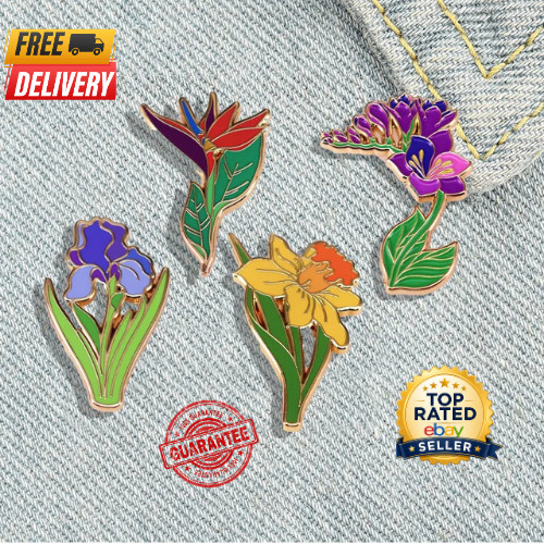 Yellow daffodil brooch - yellow,