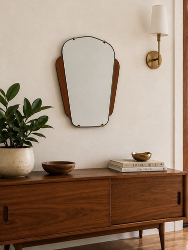 Mcm 1960s teak wall - mcm,