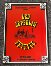 RARE LED ZEPPELIN EXPRESS OFFICIAL PROGRAMME NORTHAMPTON 21ST MAY 2005 UK SUPERB