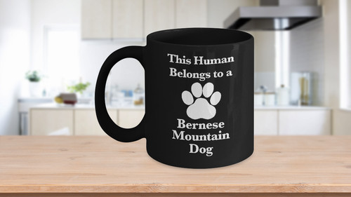 Bernese mountain dog mug - mountain,