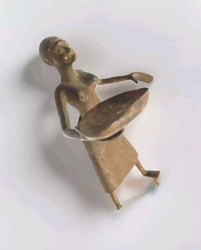 Benin bronze figure - benin,