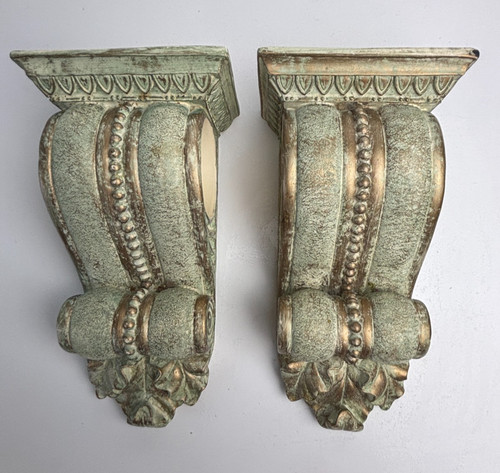 Pair decorative drapery - 7",