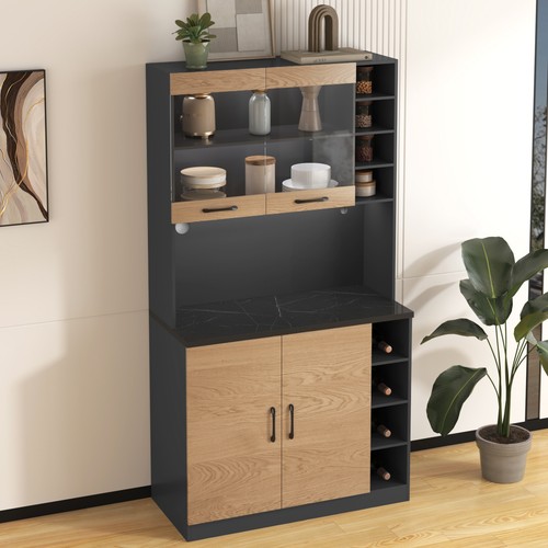 Tall kitchen pantry cabinet - kitchen,
