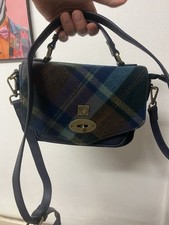 House of Tweed Women's Blue and Green Tartan Handbag