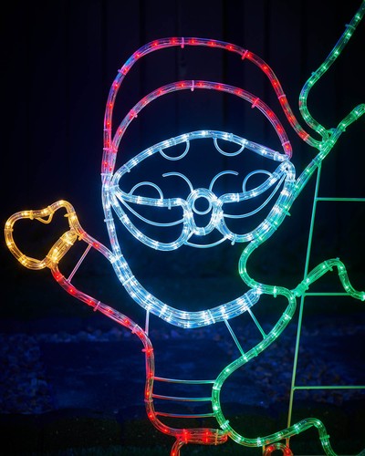 Pre lit santa - &, reindeer