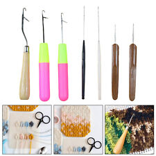 7x Latch Hook Set Quality Crochet Needle Hook for Rag Rug Making Kit Tool
