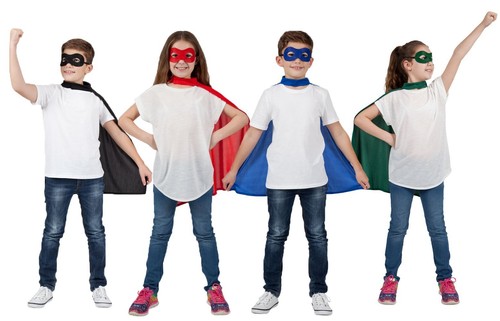 Superhero cape eyemask - superhero, kids