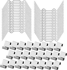 GREENHOUSE SPARE PARTS STAINLESS STEEL W CLIPS GLASS CLIPS CHOOSE FROM 10 TO 200