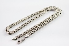 Sterling Silver Necklace Byzantine Solid Lobster Clasp (56g)