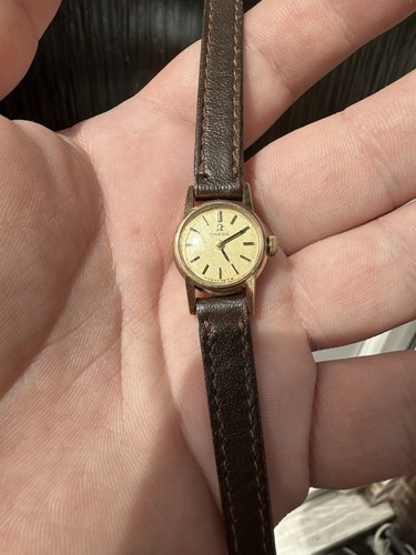9ct gold omega ladies watch - omega,