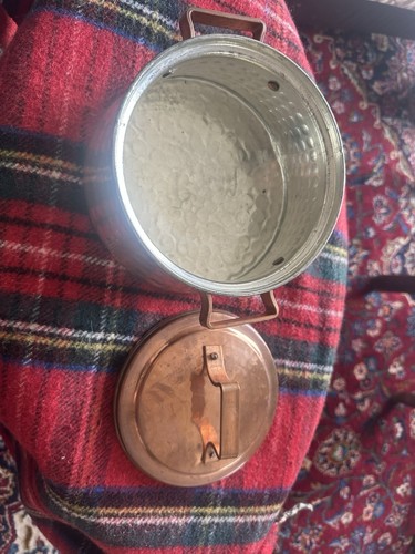Copper pan with lid - pan,