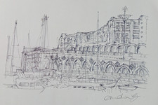 Ink Drawing Ramsgate Seaside