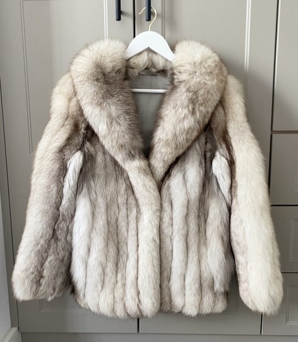 Real norwegian blue fox fur - real,