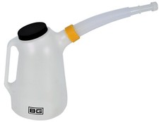 B-G Fluid/Oil/Fuel/Water Measuring Jug with Flexi Spout & Lid 5 Litre/1.1 Gallon