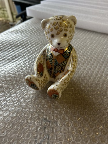 Royal crown derby signed bear - crown,