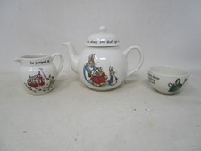 Wedgwood Peter Rabbit Teaset Teapot Sugar Bowl Creamer