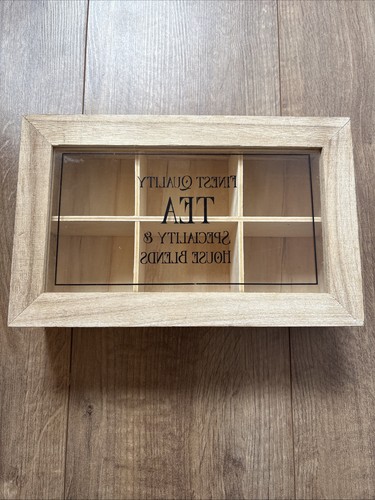 Wooden tea box with - with, 6