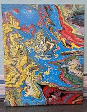 Original Abstract Acrylic Pour