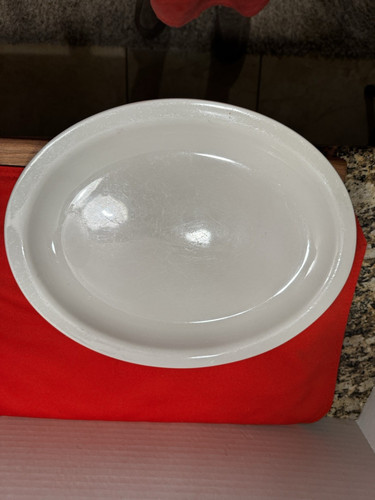 Ming pao white oval serving - ming,
