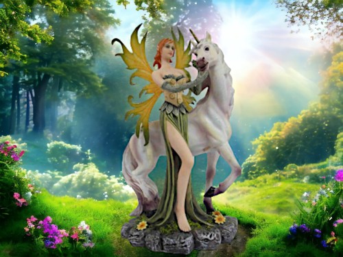 Enchanted fairy unicorn - enchanted, &