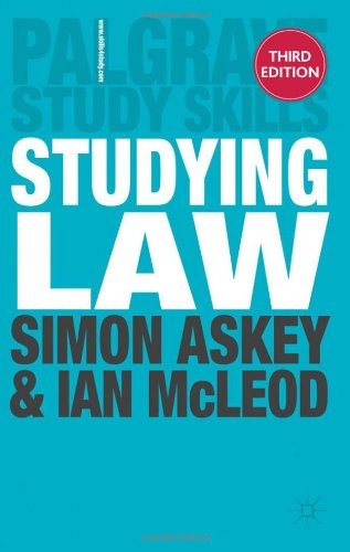 Studying law palgrave study - (palgrave,
