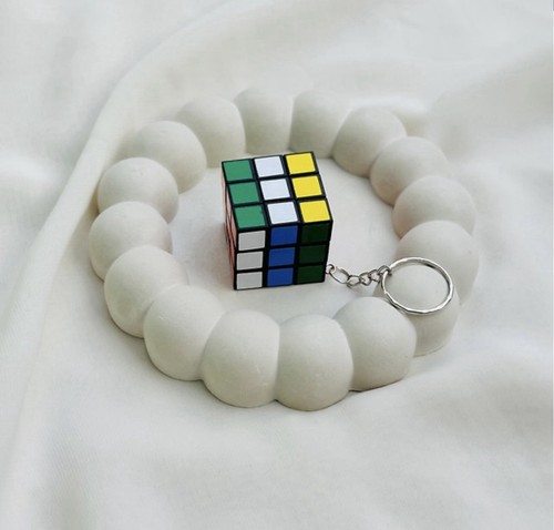 Rubik cube keychain - cube,