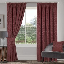 Lined Pencil Pleat Wine Curtains Sundour Buckingham