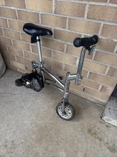 Vintage Black Just Go RUNT Mini Stunt  Clown Bike  Circus Pocket Travel Bicycle