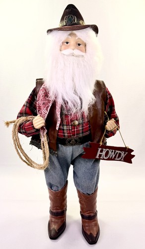 Western cowboy santa w - cowboy, w/
