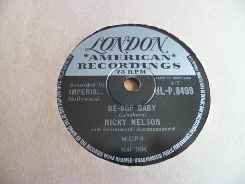 Ricky nelson bop - be, baby