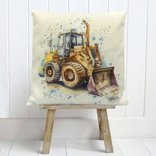 Jcb digger cushion cover - digger,