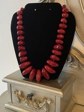 Chunky Red Necklace Classy